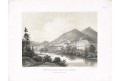 Kyselka -Karlovy Vary, Sandmann,litografie (1860)