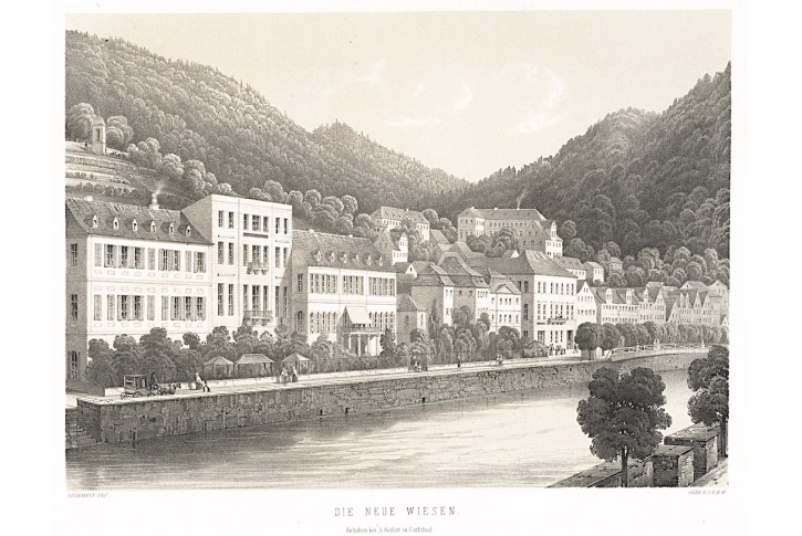 Karlovy Vary, Sandmann,litografie (1860)