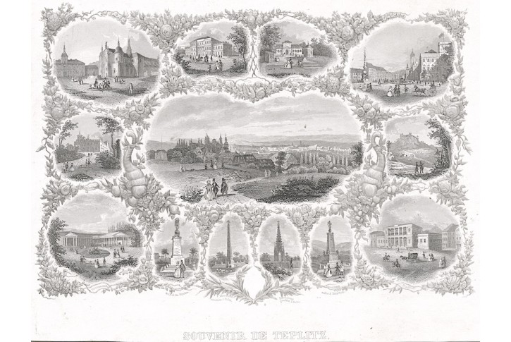 Teplice, Dondorf, oceloryt, (1850)