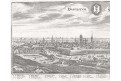 Dantzing - Gdansk, Merian, mědiryt, 1652