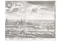 Dantzing - Gdansk, Merian, mědiryt, 1652