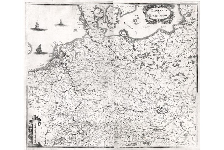 Germania Teutschland, Prioratus, mědiryt, 1672