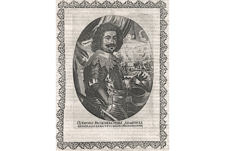 Picolomini,  Merian,  mědiryt, (1650)