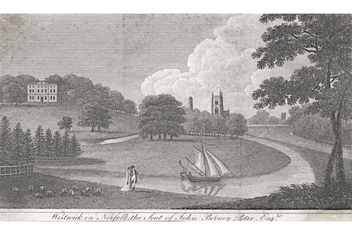 Westwick Norfol, mědiryt, 1782