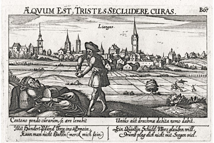 Lianges, Meissner, mědiryt, 1637