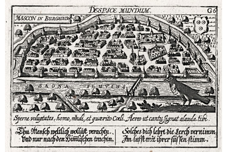 Macon, Meissner, mědiryt, 1637