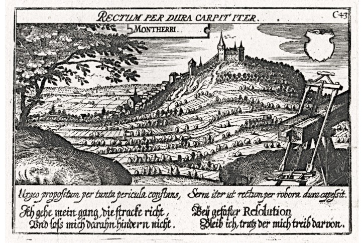 Montagris, Meissner, mědiryt, 1637