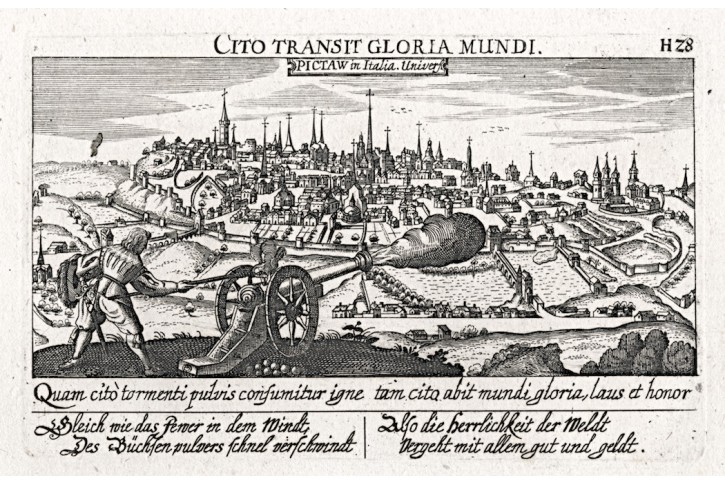 Poitiers II., Meisner, mědiryt, 1637 