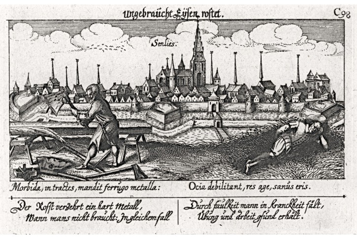 Senlis, Meisner, mědiryt, 1637