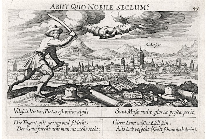 Schlettstadt Elsass, Meisner, mědiryt, 1637