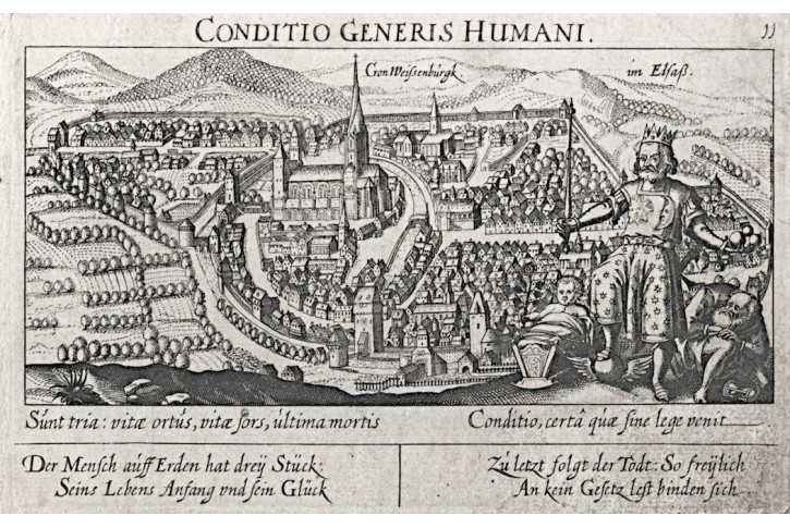Wissembourg Elsass, Meisner, mědiryt, 1637