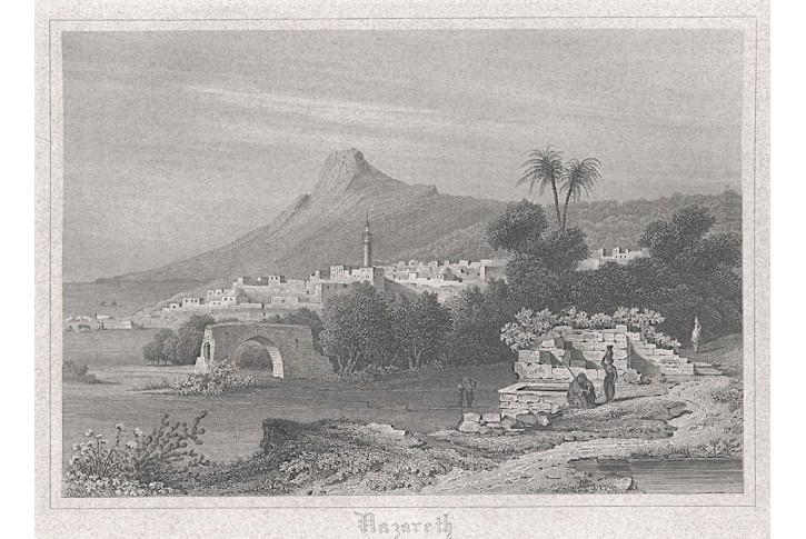 Nazareth, oceloryt, (1840)