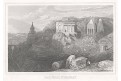 Jeruzalém Josafat údolí, oceloryt, (1840)