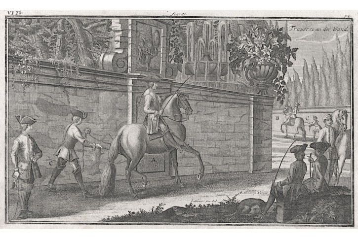 Kůň, Nunzer, mědiryt, 1729