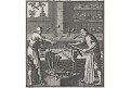Tkanice zpracování kůže, mědiryt, 1711
