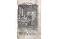 Jehla jehly výroba, mědiryt, 1711