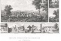 Teplice, litografie, (1860)