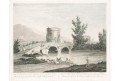 Barboni P.: Ponte Lucano, mědiryt, 1826