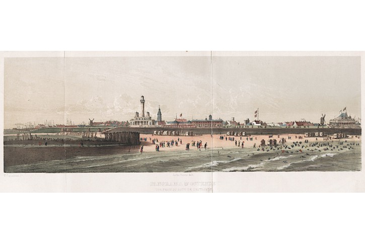 Ostende, kolor. lotografie, 1847