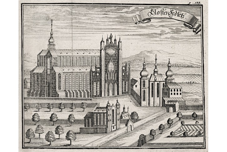 Sedlec klášter, Vogt,  mědiryt, 1712