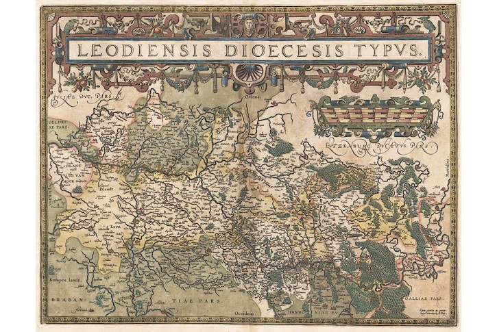 Ortelius A. : Leodiensis, mědiryt, 1603