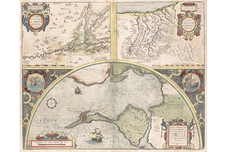 Ortelius A. : Cadiz, mědiryt, 1612