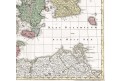 Lotter, Daniae Regnum, kolor. mědiryt,1760