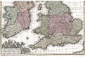 Seutter .: Angliar Scotiae, kolor.. mědiryt, 1740