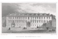 Praha Valdštejský palác, Lange, oceloryt, 1841