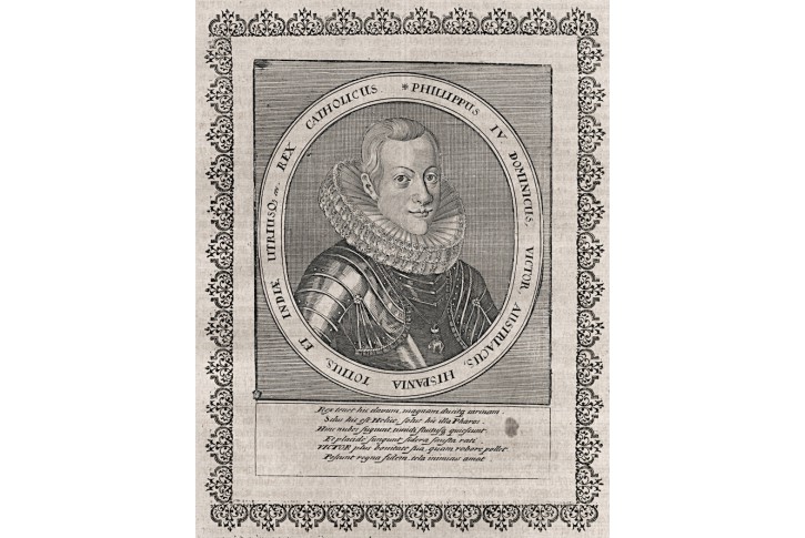 Filip IV. španělský, Merian, mědiryt,17. st.