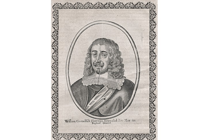 Cavendisch von Newcastel, Merian, mědiryt, 1651