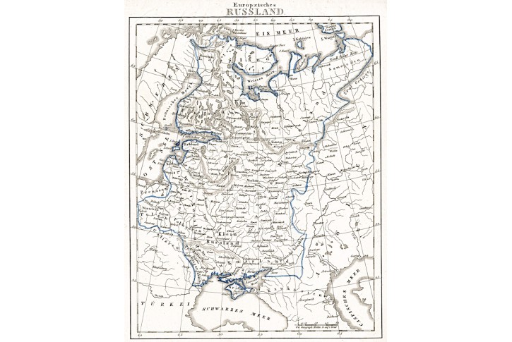 Russland, Brockhaus,  mědiryt 1730