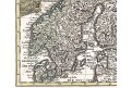 Schreiber : Schweden Norw.., kolor. mědiryt, 1749