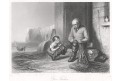 Rybář, Payne, oceloryt, 1850