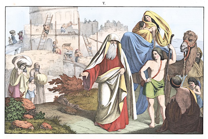 Babylónská věž, kolor. litogr., 1860