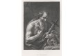 Svatý Jeroným, podle G. Reni, oceloryt, (1830)