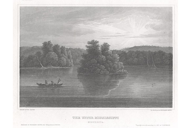 Mississipi , Meyer, oceloryt, 1850