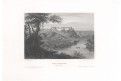 Fort Snelling Minesota , Meyer, oceloryt, 1850