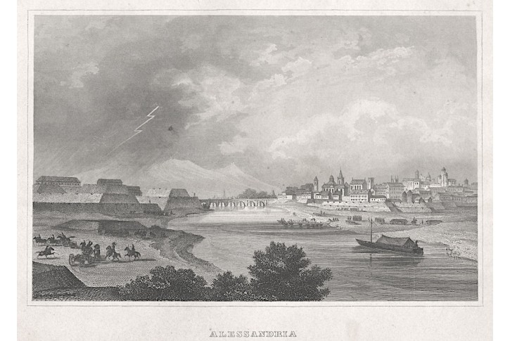 Alessandria Piemont, Meyer, oceloryt, 1850