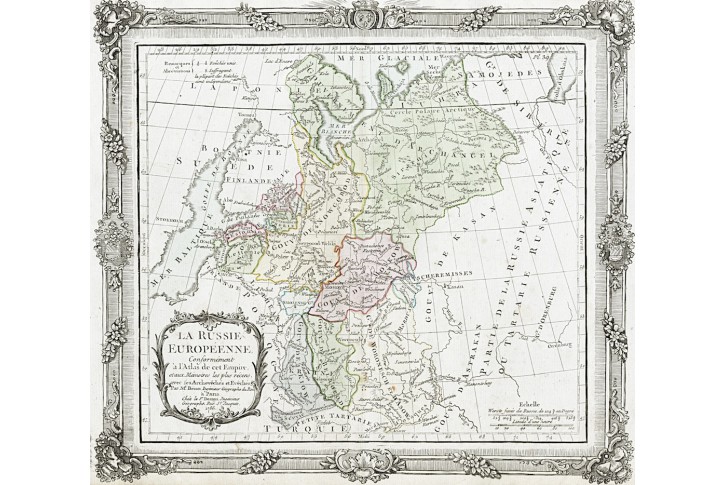 Russiene Europeenne, Brion, mědiryt, 1786