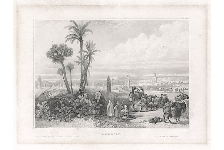 Maroko, Meyer, oceloryt, 1850