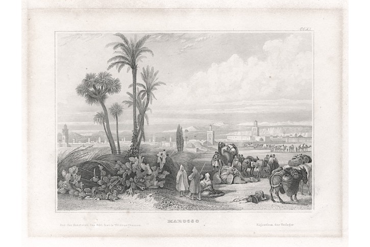 Maroko, Meyer, oceloryt, 1850