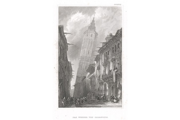 Zaragoza, Meyer, oceloryt, 1850