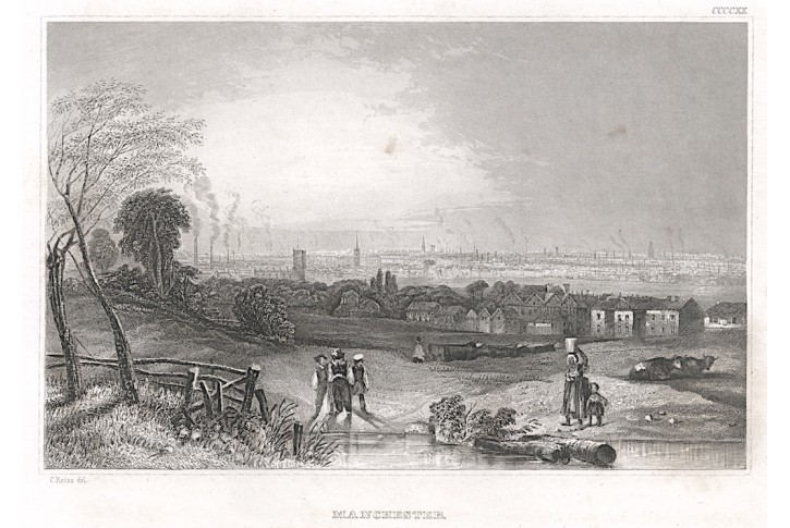 Manchester, Meyer, oceloryt, 1850