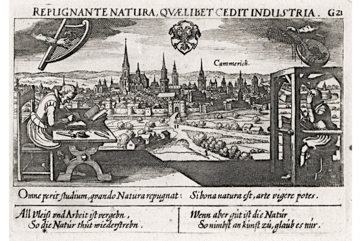 Cambrai, Meissner, mědiryt, 1637