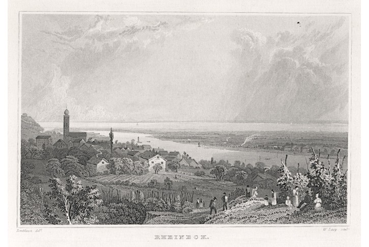 Rheineck, Tombleson, oceloryt, (1840)