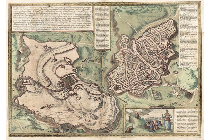 Jerusalem, Braun Hoge.., kolor. mědiryt, 1572