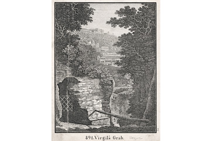 Napoli Virgil, Neue Bildergaler, litografie, 1837