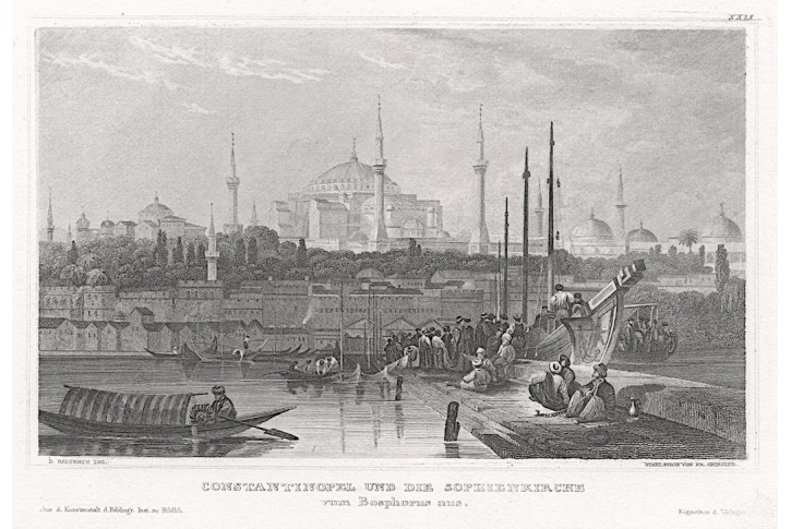 Istambul I., Meyer, oceloryt, 1850