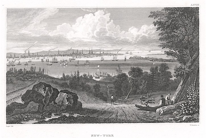 New York, Meyer, oceloryt, 1850